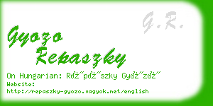 gyozo repaszky business card